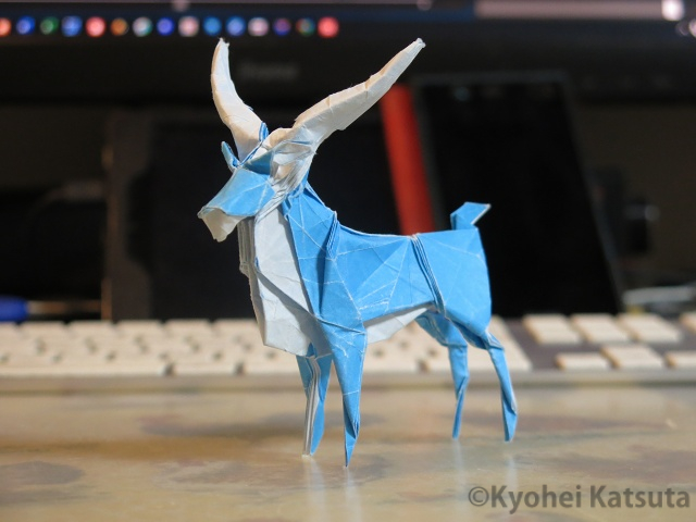 レイヨウ創作過程 Katsuta Kyohei Origami